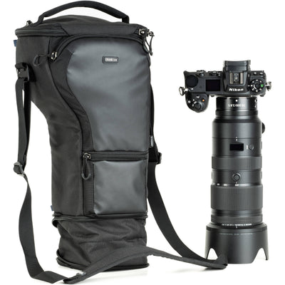 Think Tank Digital Holster 30 V3 camera bag with quick-access lid, belt attachment, and rain protection.