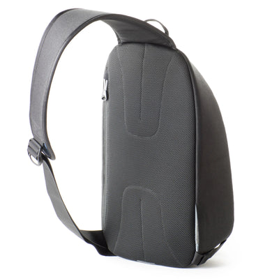 Think Tank TurnStyle 20 V2 sling bag — charcoal camera bag with contoured shoulder strap and side-rotation access for gear