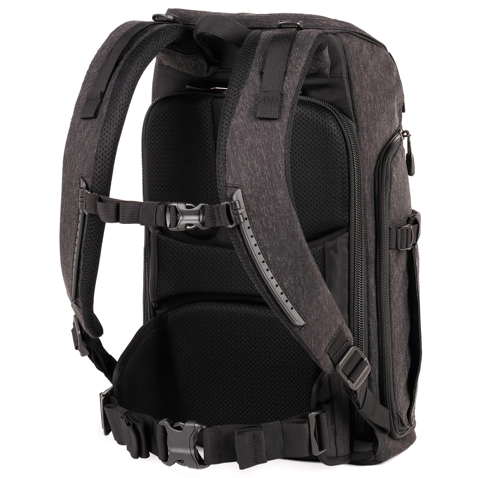 Think Tank Urban Access 13 backpack — stylish black daypack with side-access camera section and padded laptop compartment.
