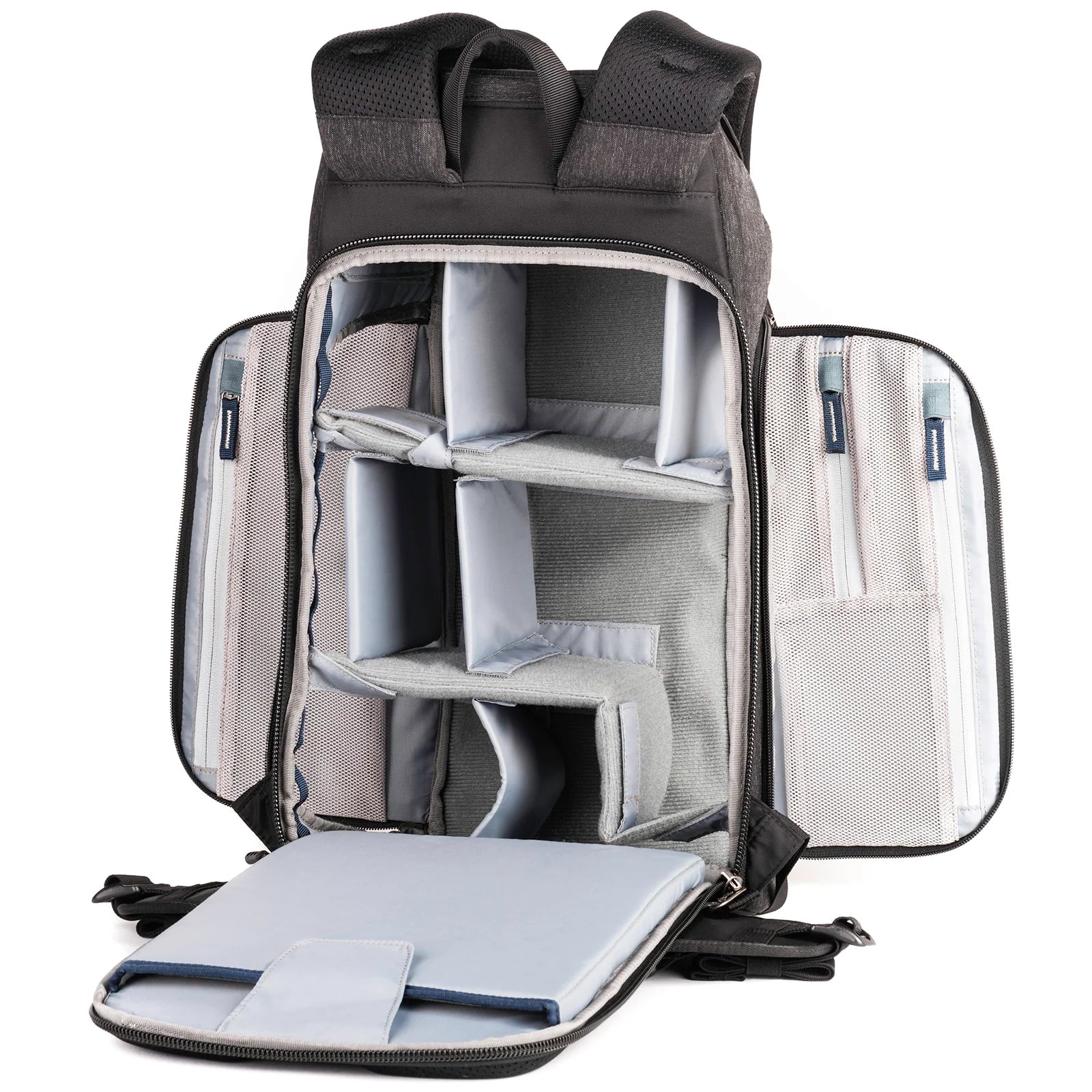 Think Tank Urban Access 13 backpack — stylish black daypack with side-access camera section and padded laptop compartment.