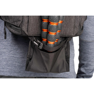 Think Tank Urban Access 13 backpack — stylish black daypack with side-access camera section and padded laptop compartment.