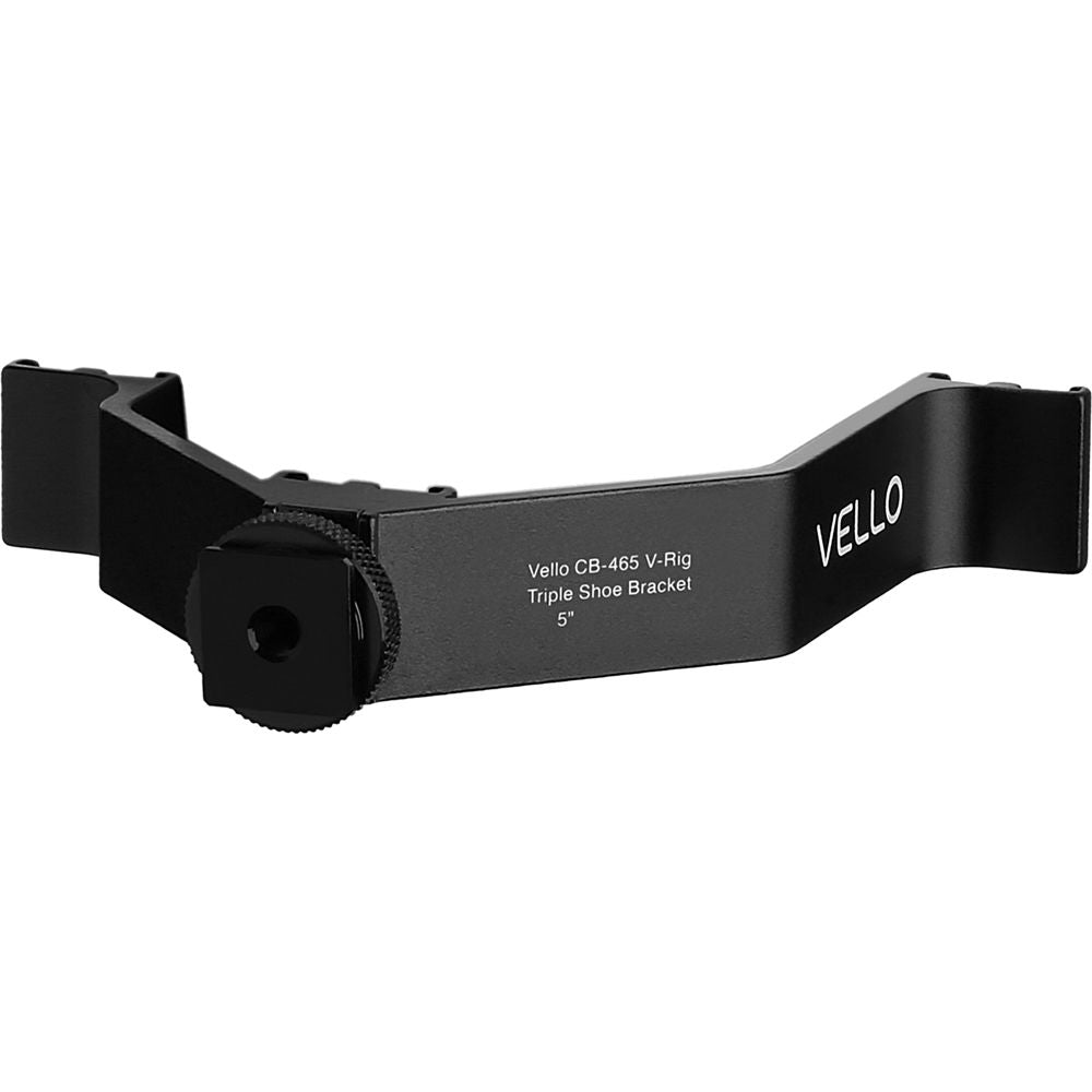 Black Vello camera bracket on a white background