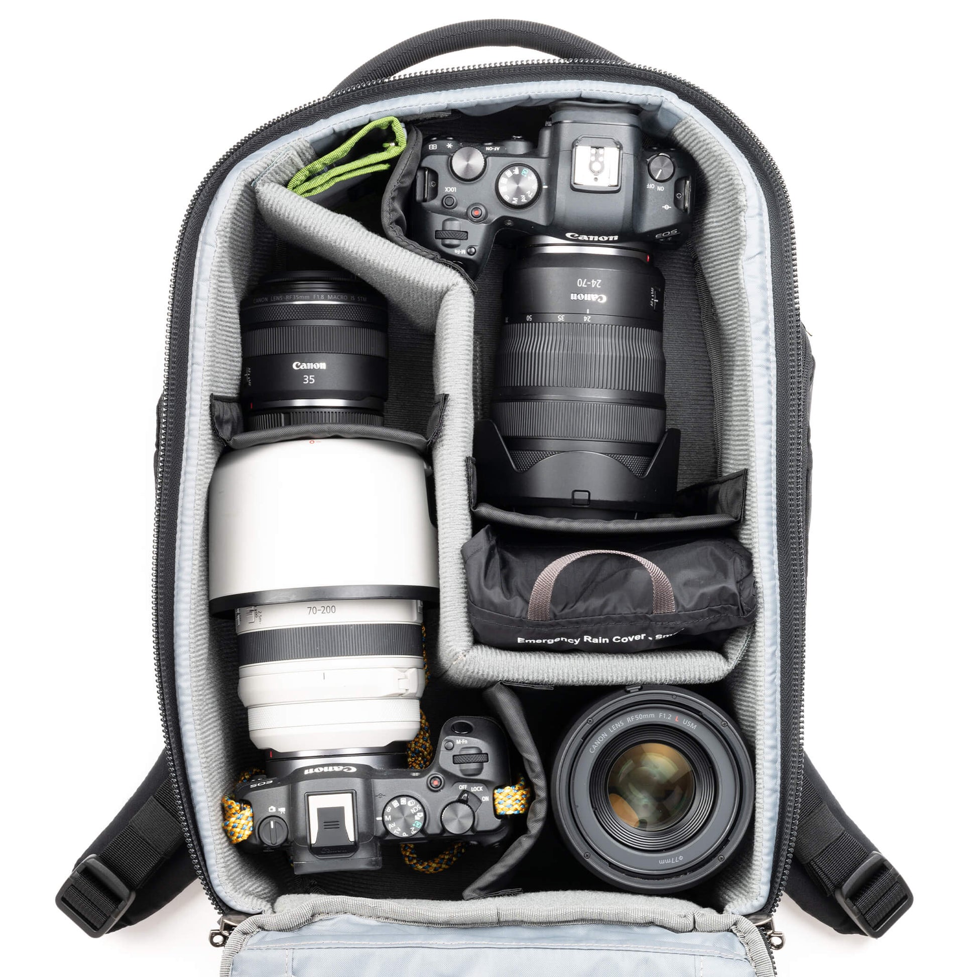 Think Tank Walker Pro 16L camera backpack – black, front-panel access, padded laptop sleeve, tripod mount, professional gear capacity