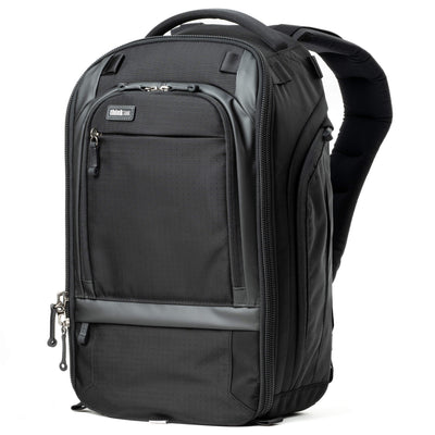 Think Tank Walker Pro 16L camera backpack – black, front-panel access, padded laptop sleeve, tripod mount, professional gear capacity