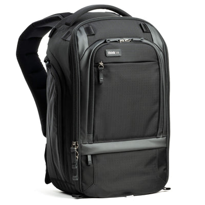 Think Tank Walker Pro 16L camera backpack – black, front-panel access, padded laptop sleeve, tripod mount, professional gear capacity