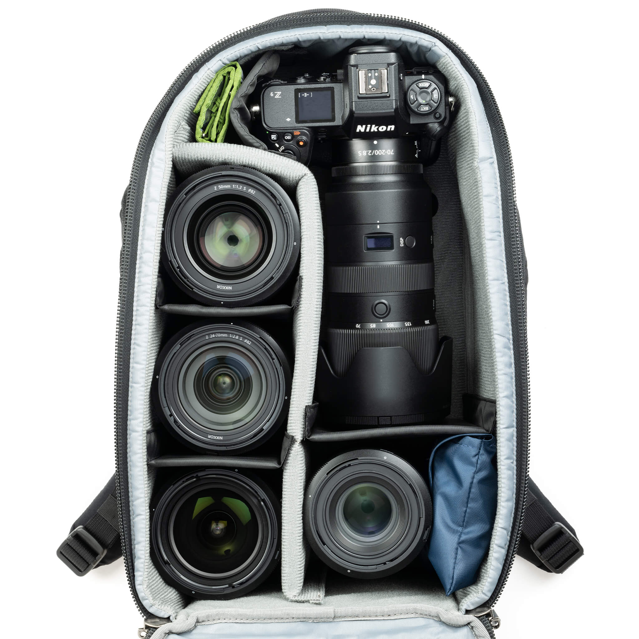 Think Tank Walker Pro 24L Backpack — a rugged camera backpack with top-access roll-top design, side access pockets, and customizable padded interior.
