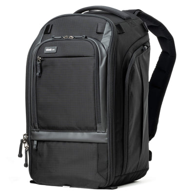 Think Tank Walker Pro 24L Backpack — a rugged camera backpack with top-access roll-top design, side access pockets, and customizable padded interior.
