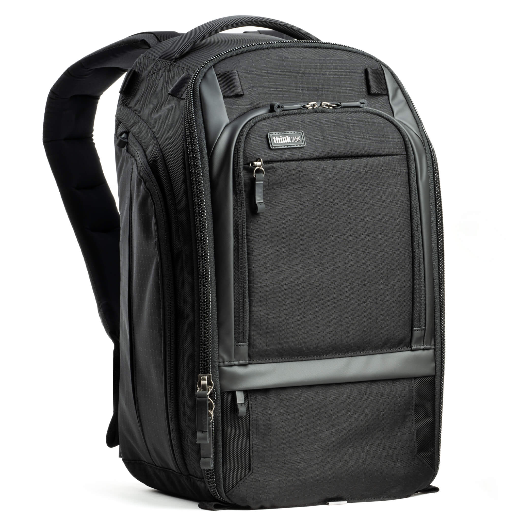 Think Tank Walker Pro 24L Backpack — a rugged camera backpack with top-access roll-top design, side access pockets, and customizable padded interior.