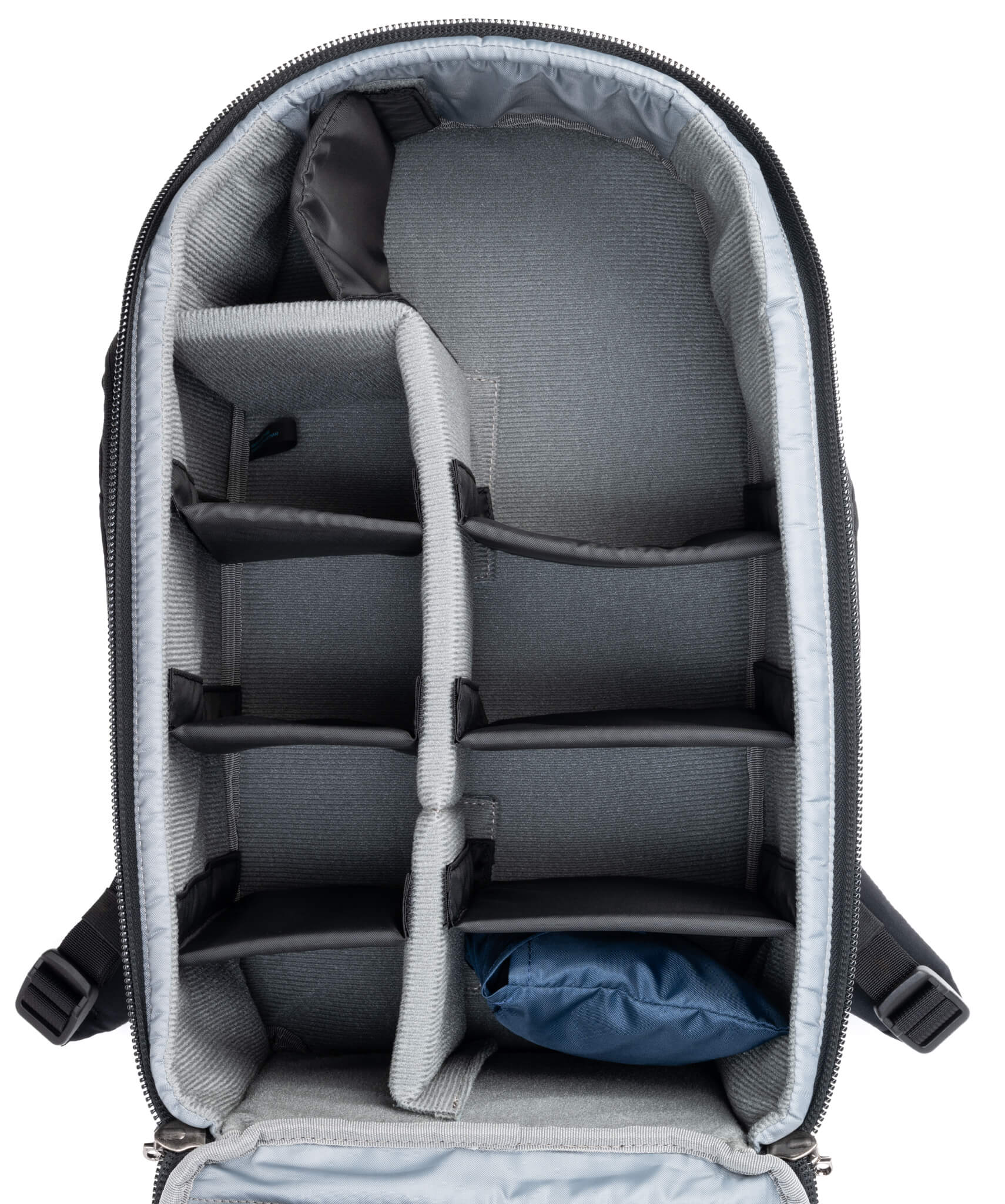 Think Tank Walker Pro 24L Backpack — a rugged camera backpack with top-access roll-top design, side access pockets, and customizable padded interior.