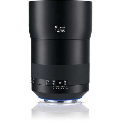 Zeiss Milvus 85mm f/1.4 ZE for Canon EF. Premium portrait lens with smooth bokeh, sharp optics, f/1.4 aperture, and durable weather-sealed construction.