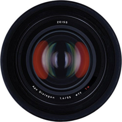 Zeiss Otus 55mm f/1.4 ZF.2 for Nikon F. Premium standard prime lens with f/1.4 aperture, Distagon optics, manual focus, and weather-sealed build.