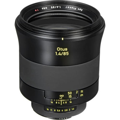 Zeiss Otus 85mm f/1.4 ZF.2 for Nikon F. Professional portrait lens with f/1.4 aperture, Apo Planar optics, smooth bokeh, manual focus, and weather-sealed build.