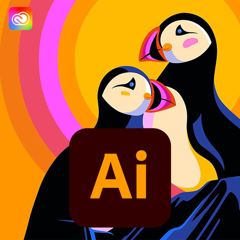 Illustrator vector design, logos and Generative Expand tools
