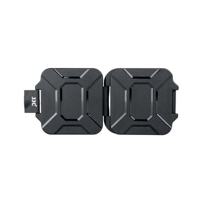 Compact and slim memory card case with great shock absorption.