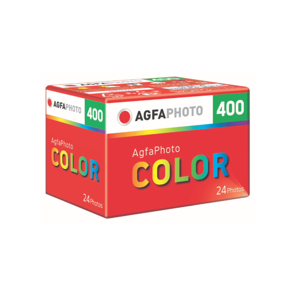 Capture stunning moments with the AgfaPhoto Colour Photo Film. It offers 24 exposures, ISO 400 sensitivity, and delivers high-quality images.