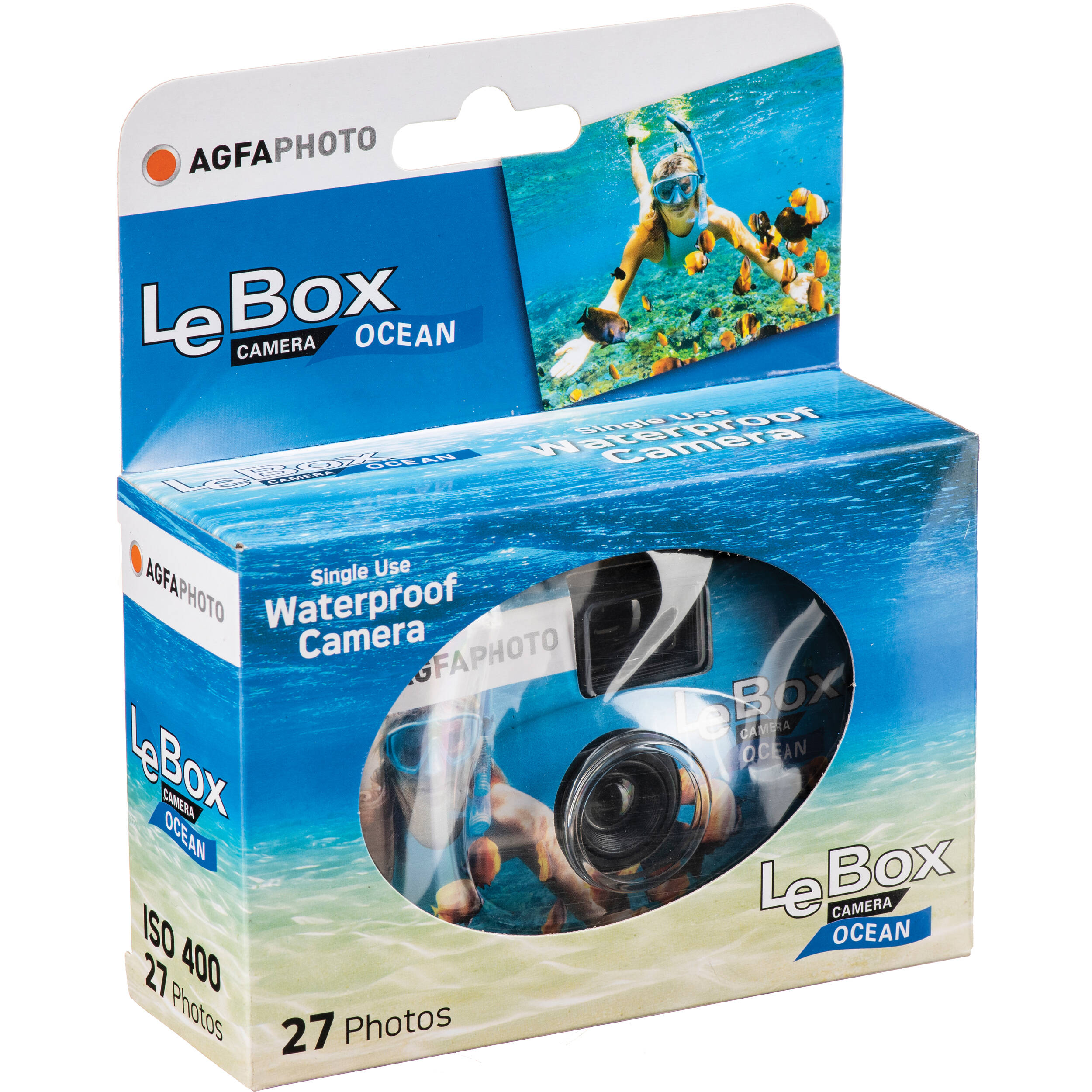 AgfaPhoto LeBox Disposable Waterproof Camera (Ocean)