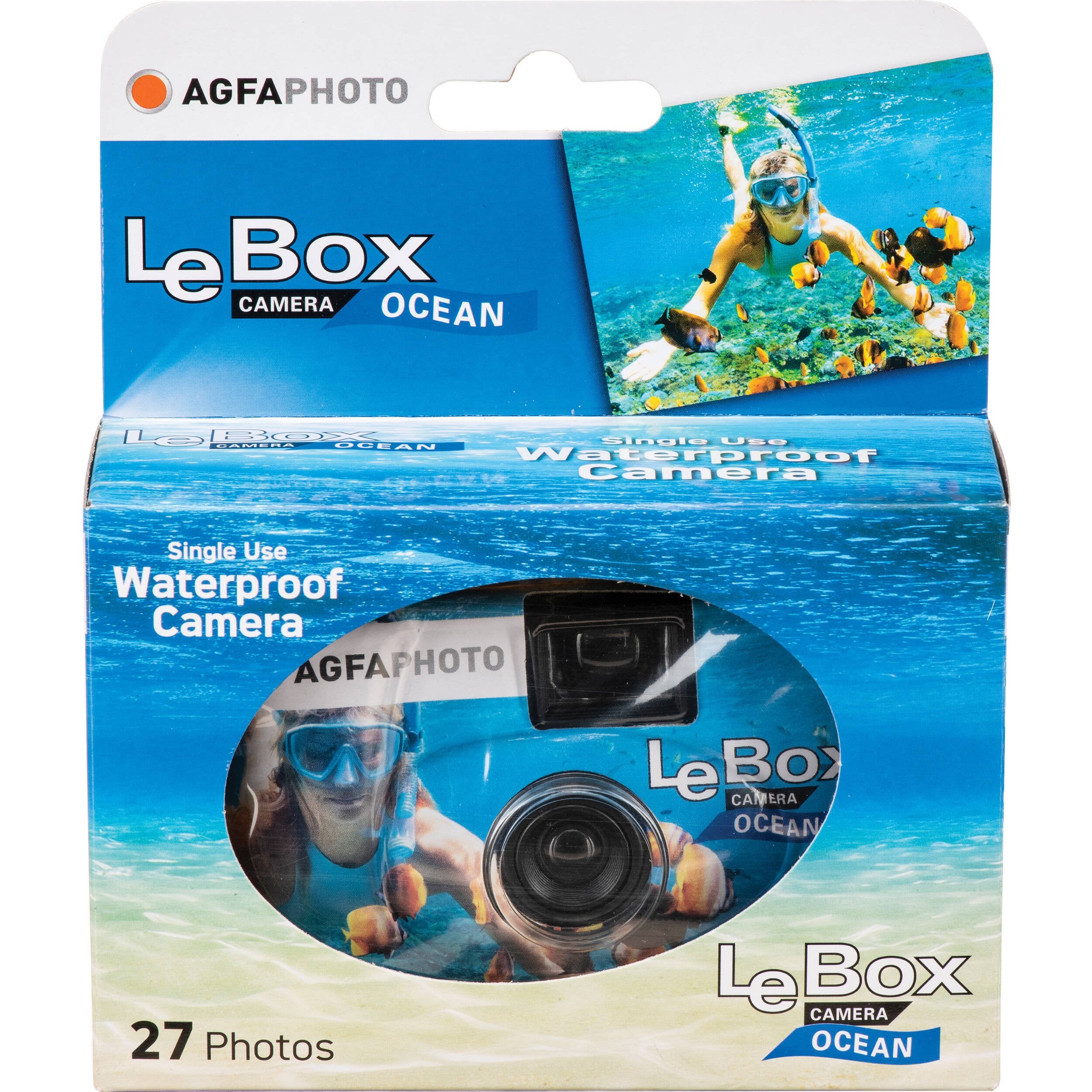 AgfaPhoto LeBox Disposable Waterproof Camera (Ocean)