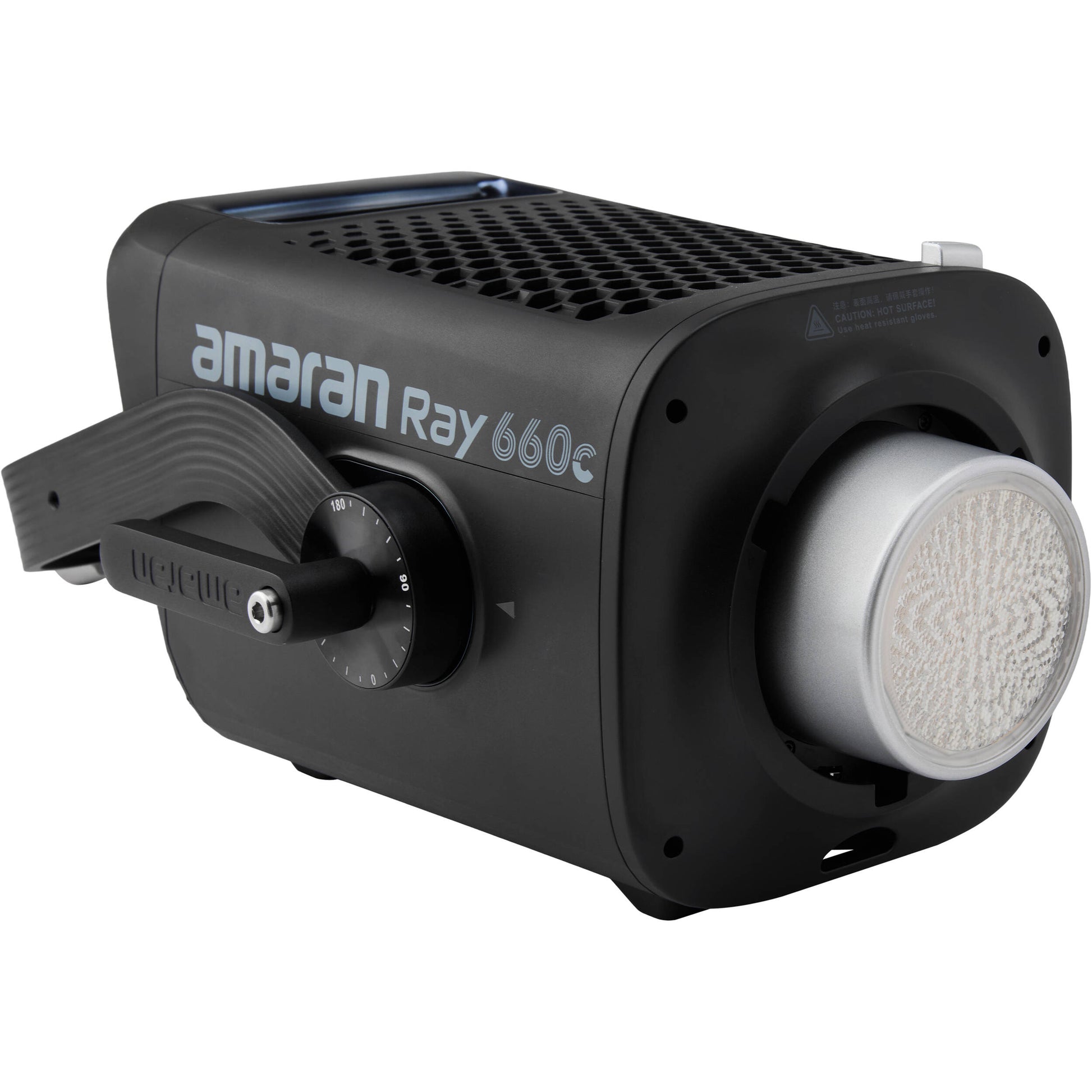 amaran Ray 660c RGB LED Monolight with Octa Dome 30 softbox attachment
