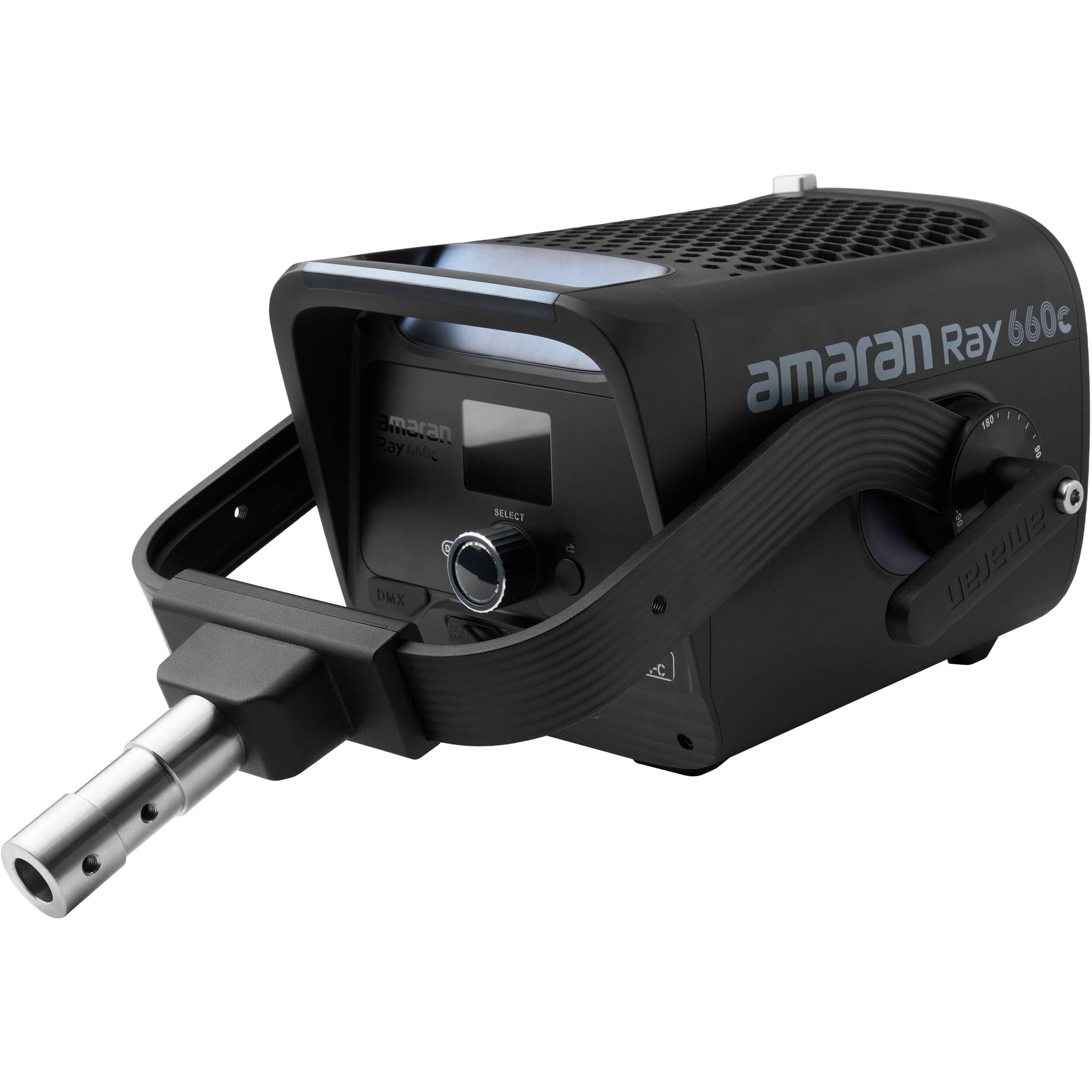 amaran Ray 660c RGB LED Monolight with Octa Dome 30 softbox attachment
