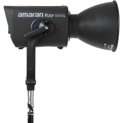 amaran Ray 660c RGB LED Monolight with Octa Dome 30 softbox attachment
