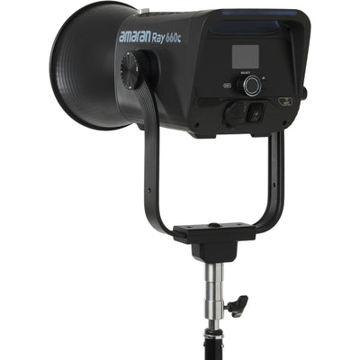 amaran Ray 660c RGB LED Monolight with Octa Dome 30 softbox attachment
