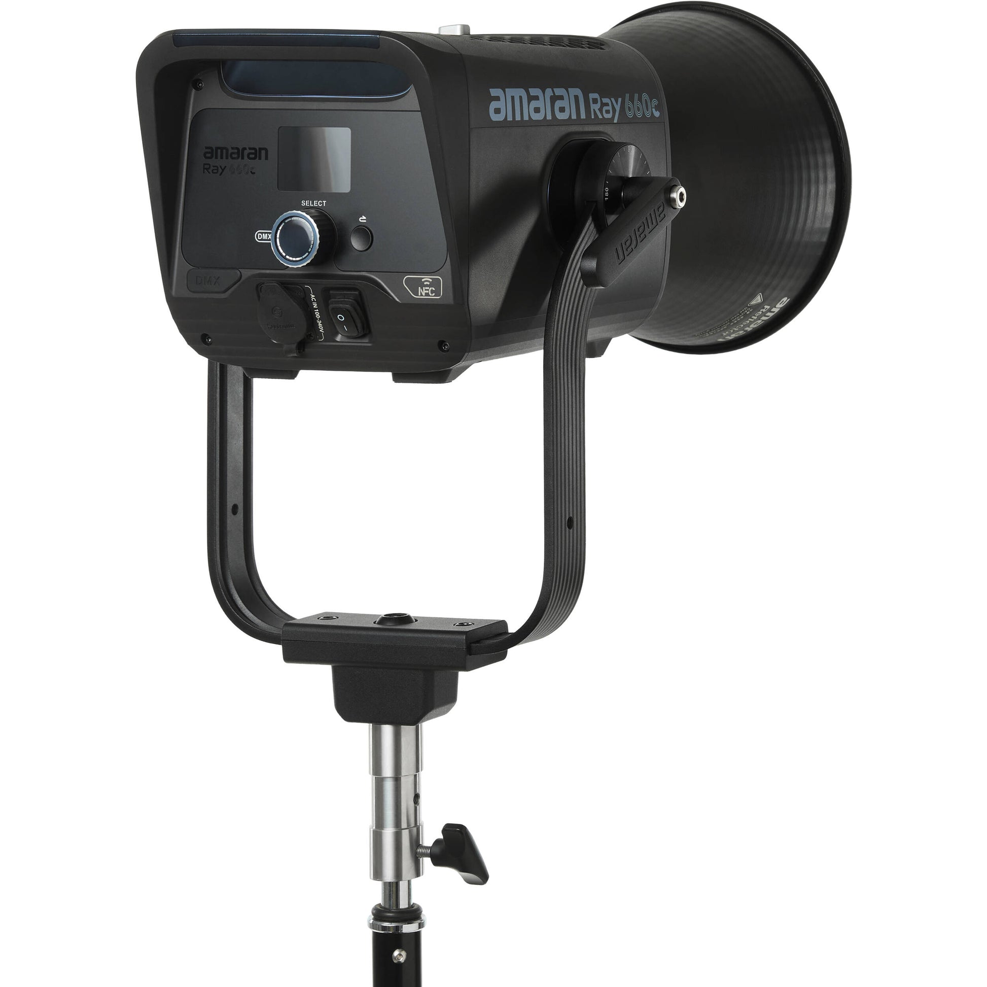 amaran Ray 660c RGB LED Monolight with Octa Dome 30 softbox attachment
