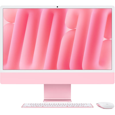 The Apple iMac 24-inch (M4) integrated desktop in a sleek, colourful aluminium finish.