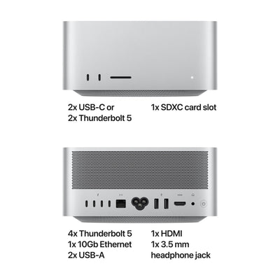Apple Mac Studio M3 Ultra compact desktop workstation with 28-core CPU and 60-core GPU
