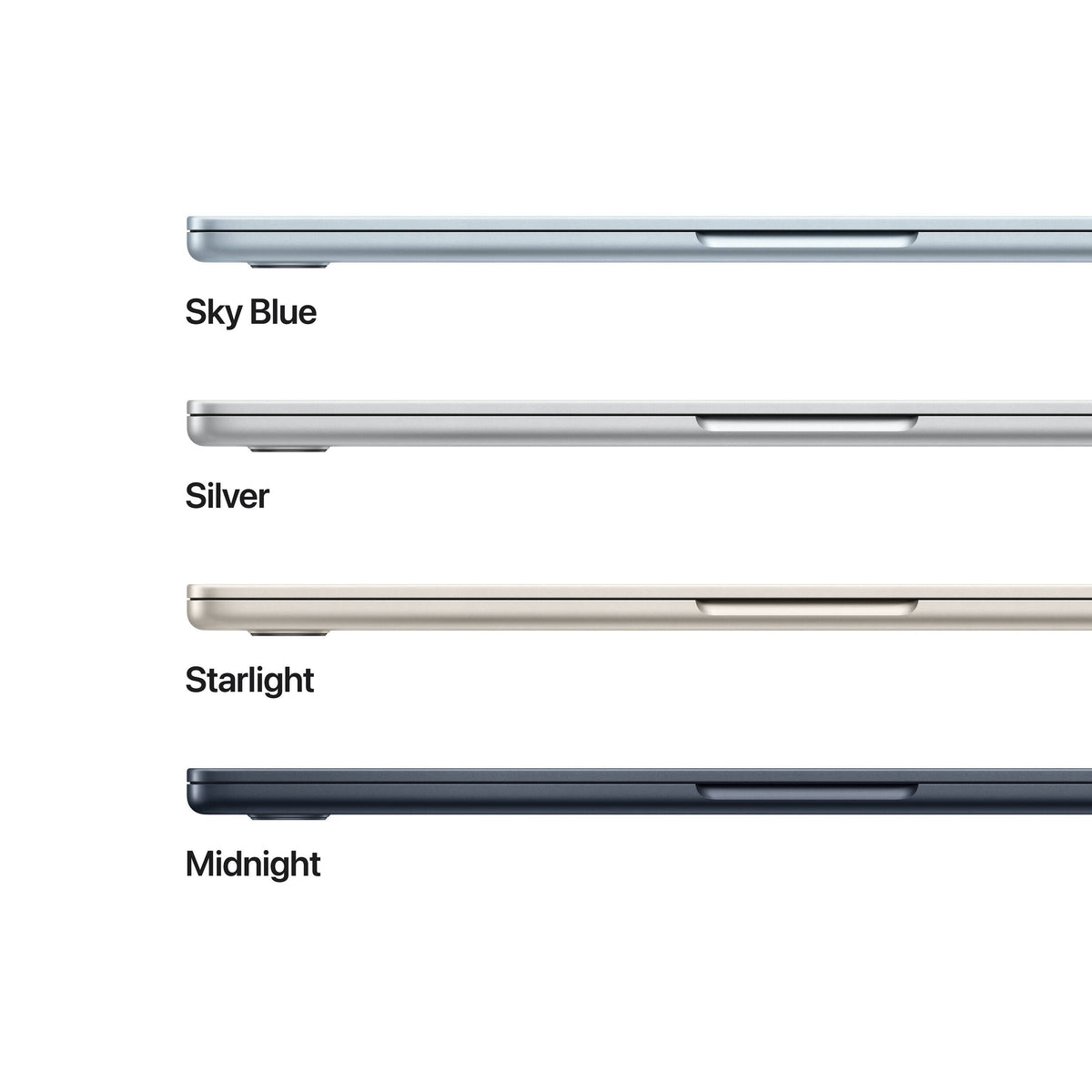 Apple MacBook Air 13-inch with M5 chip featuring 10-core CPU and 8-core GPU in a sleek, ultra-thin design.