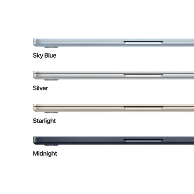 Apple MacBook Air 13-inch with M5 chip featuring 10-core CPU and 8-core GPU in a sleek, ultra-thin design.