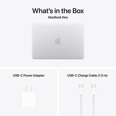 Apple MacBook Neo in a colorful aluminum finish with a 13-inch Liquid Retina display.