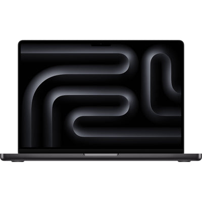 Apple MacBook Pro 14-inch with M5 chip, 10-core CPU, and 10-core GPU in a sleek Space Black finish.