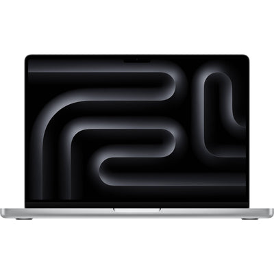 Apple MacBook Pro 14-inch with M5 chip, 10-core CPU, and 10-core GPU in a sleek Silver finish.