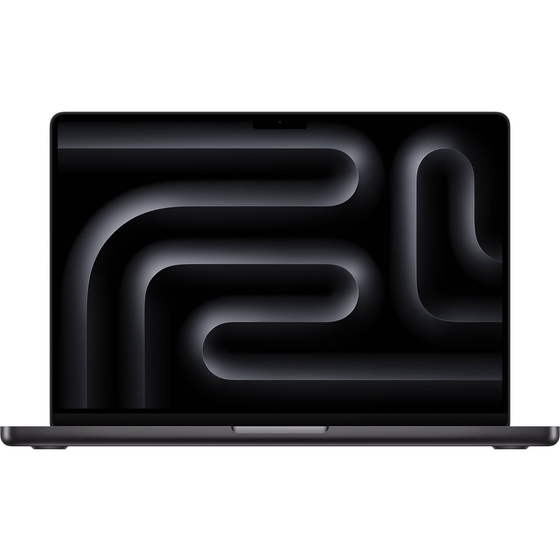Apple MacBook Pro 14-inch with M5 Max chip in a sleek Black finish.
