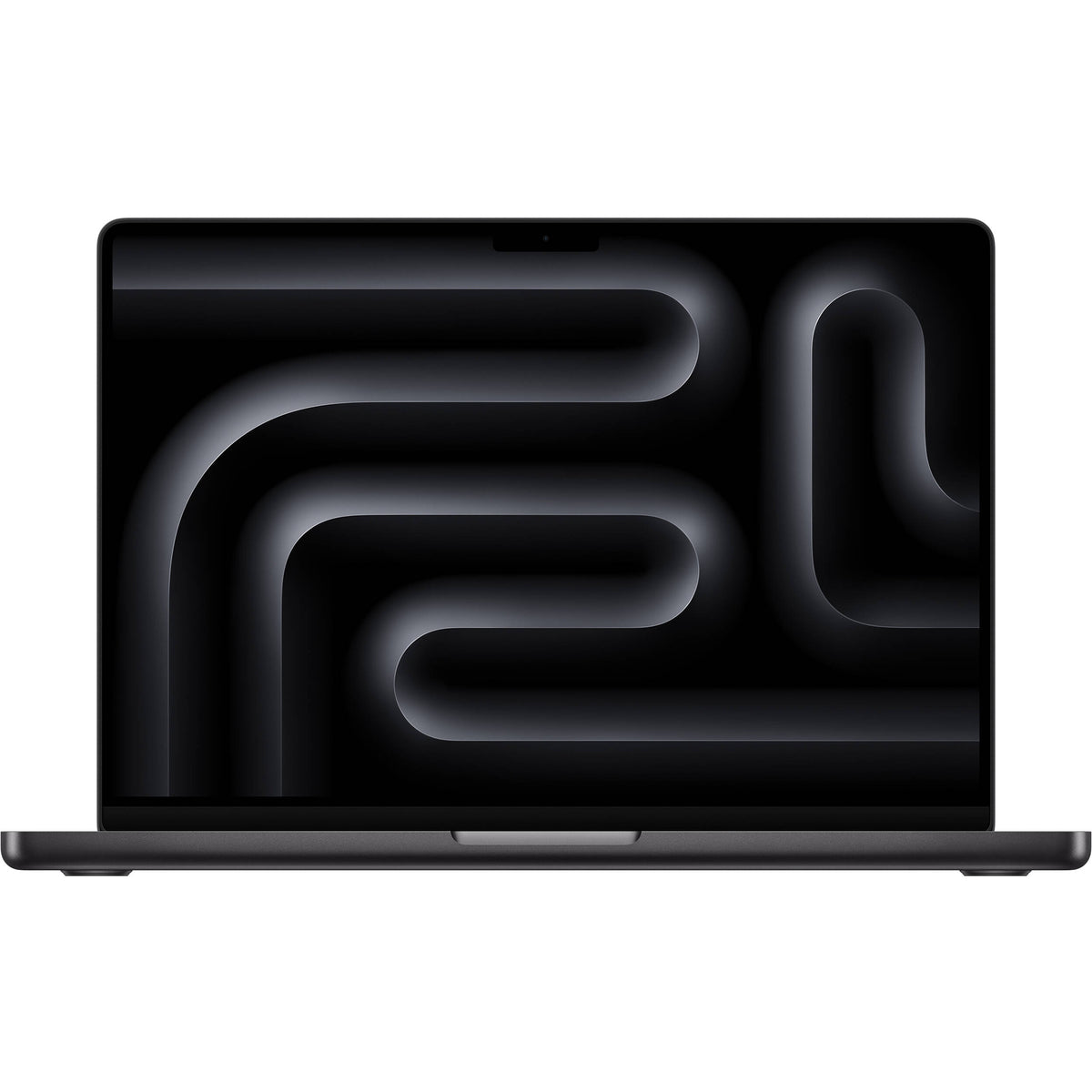 Apple MacBook Pro 14-inch with M5 Max chip in a sleek Black finish.
