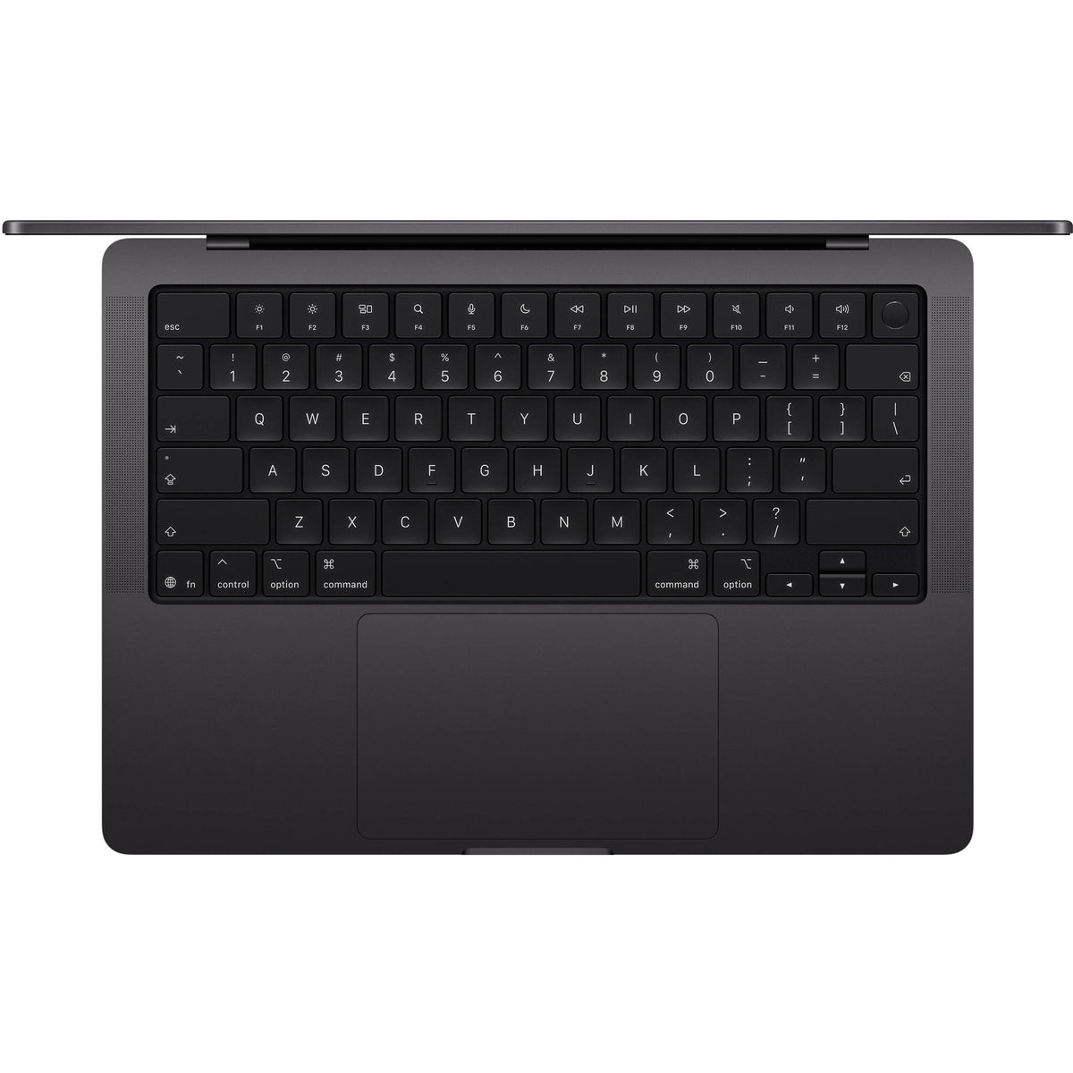 Apple MacBook Pro 14-inch with M5 Max chip in a sleek Black finish.
