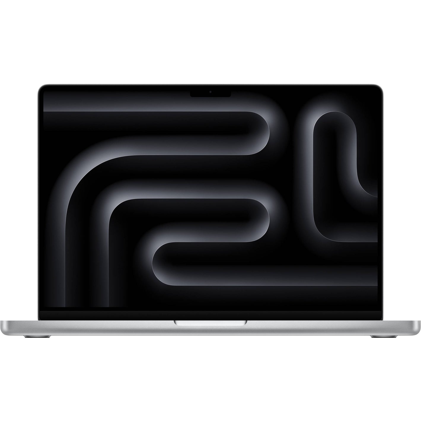 Apple MacBook Pro 14-inch with M5 Max chip in a sleek Silver finish.
