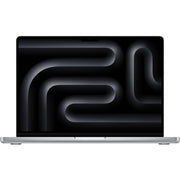 Apple MacBook Pro 14-inch with M5 Max chip in a sleek Silver finish.
