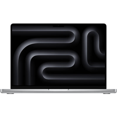Apple MacBook Pro 14-inch with M5 Max chip in a sleek Silver finish.
