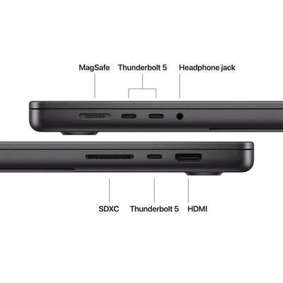 Apple MacBook Pro 16-inch with M5 Pro chip, with 3 Thunderbolt Ports
