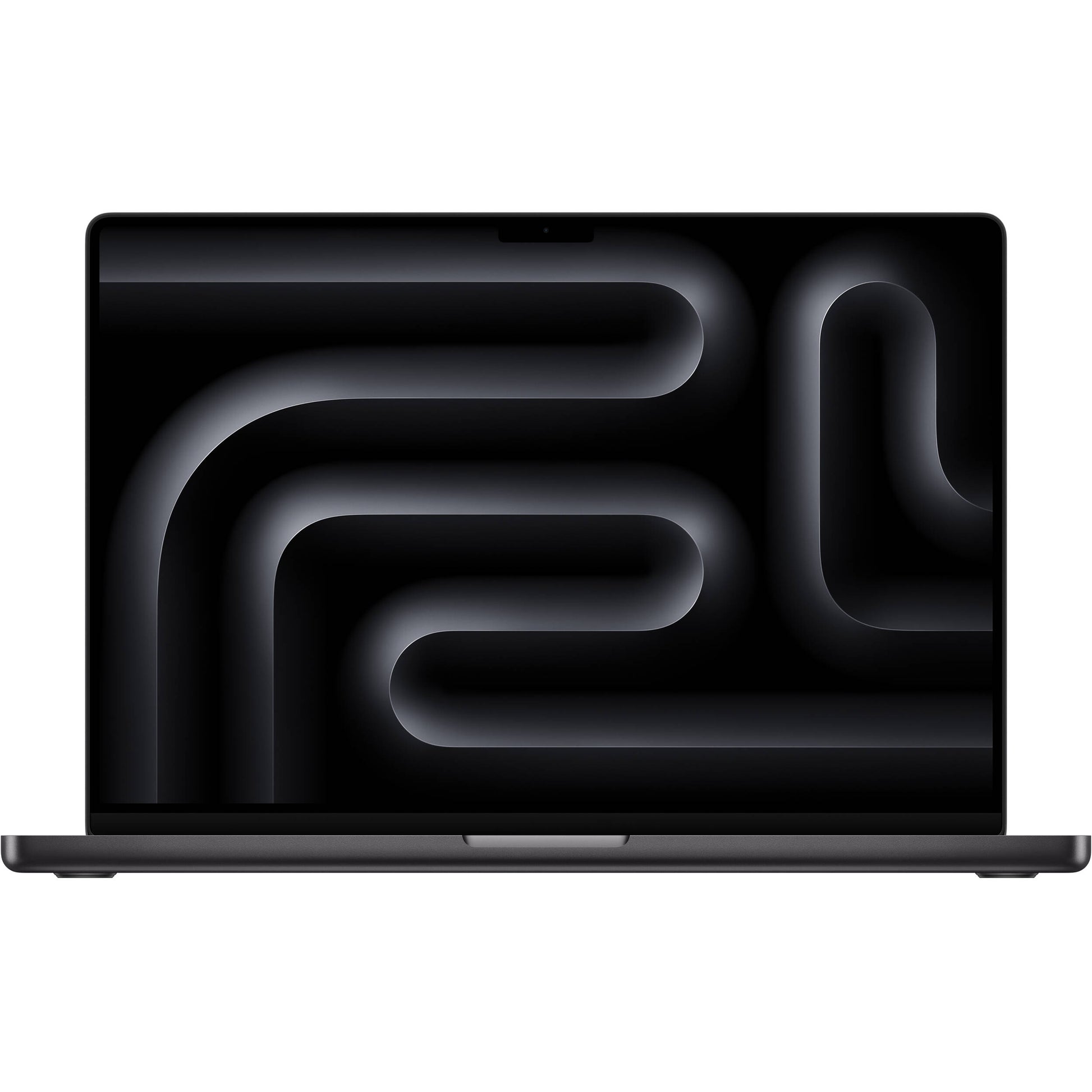 Apple MacBook Pro 16-inch with M5 Max chip in a sleek Black finish.

