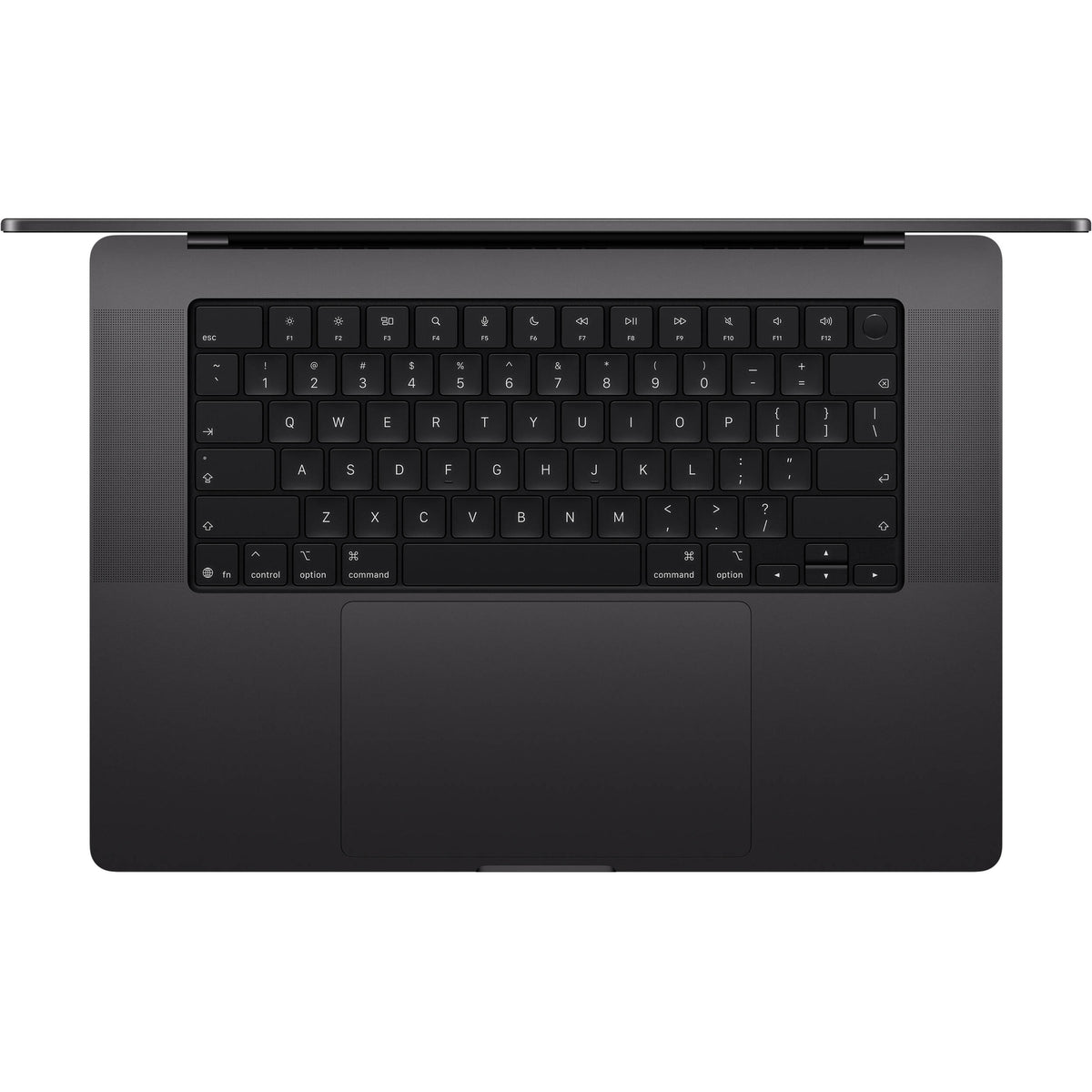 Apple MacBook Pro 16-inch with M5 Max chip in a sleek Black finish.

