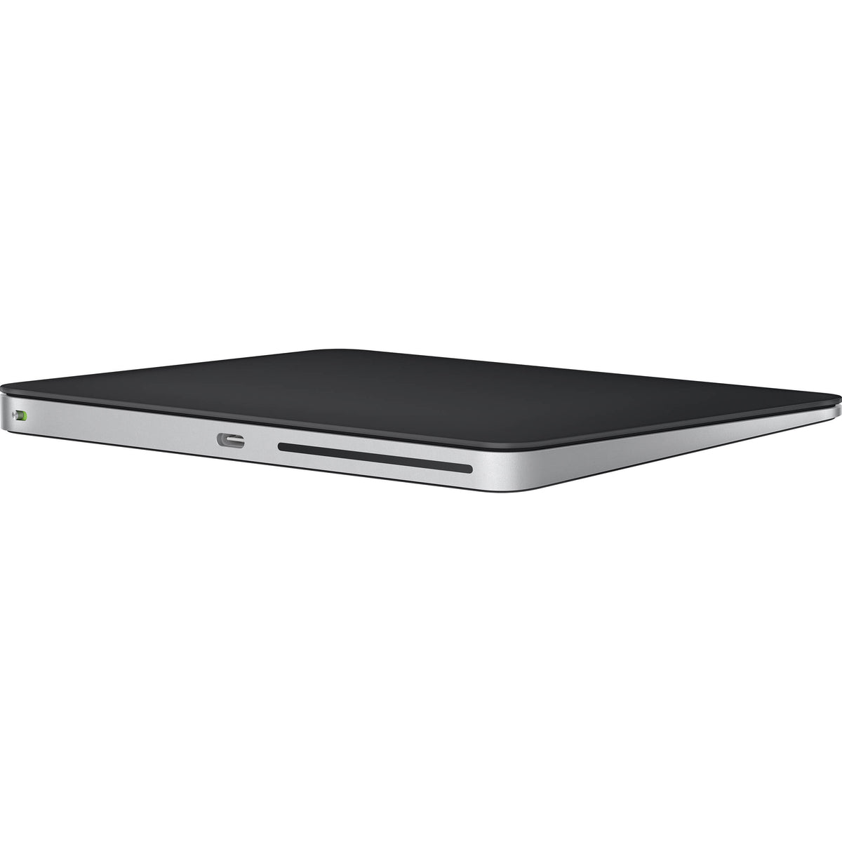 Apple Magic Trackpad in Black with a smooth glass finish and USB-C charging port
