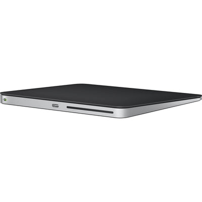 Apple Magic Trackpad in Black with a smooth glass finish and USB-C charging port
