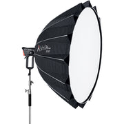 Aputure Light Dome 150 circular softbox modifier with diffuser fitted