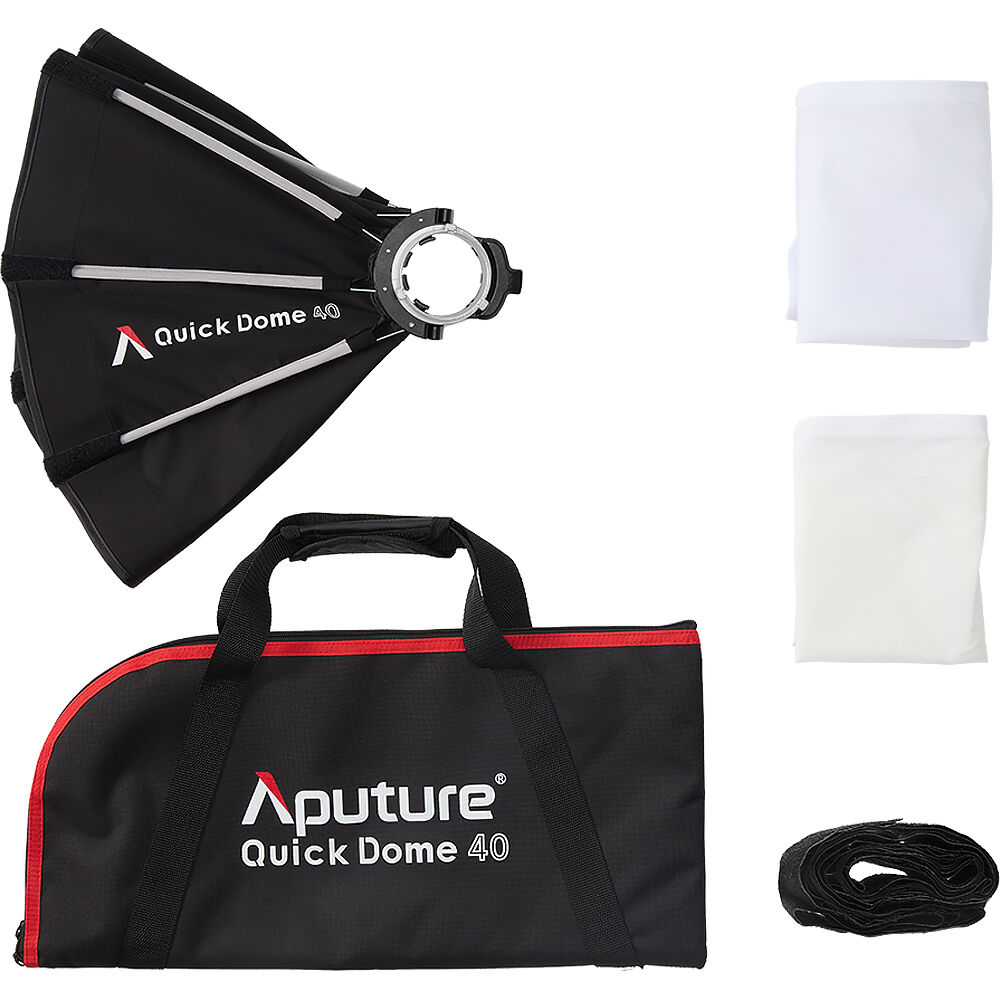 Quick Dome 40 softbox mounted on STORM 80c with Mini ProLock adaptor
