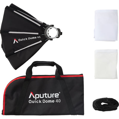 Quick Dome 40 softbox mounted on STORM 80c with Mini ProLock adaptor
