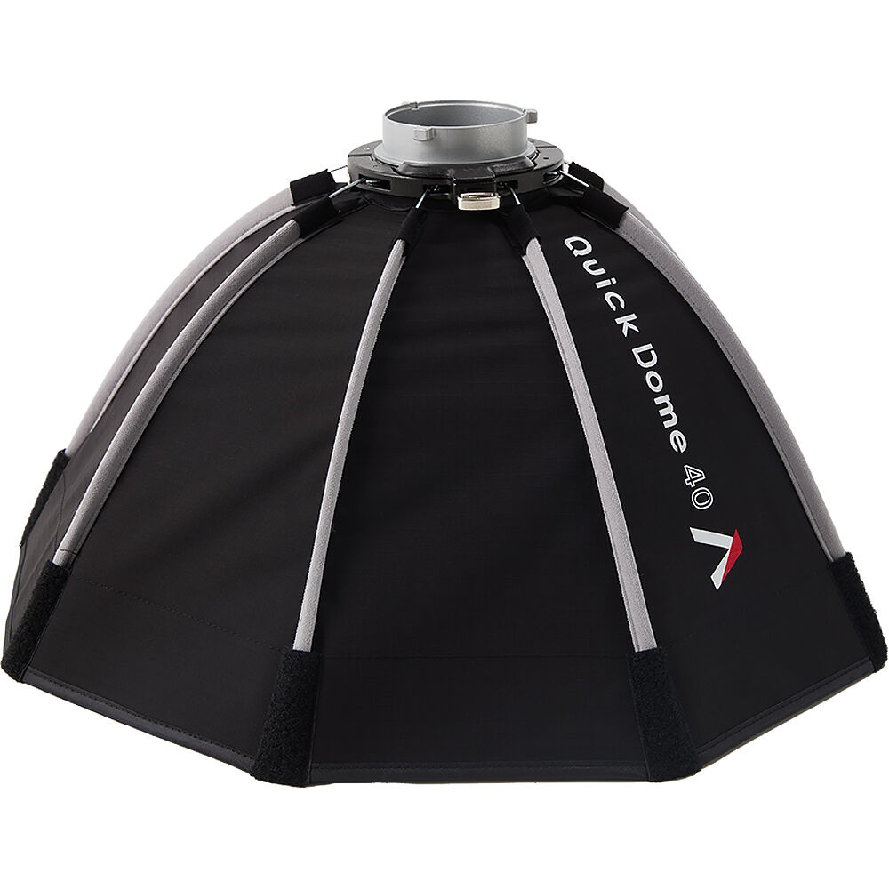 Quick Dome 40 softbox mounted on STORM 80c with Mini ProLock adaptor
