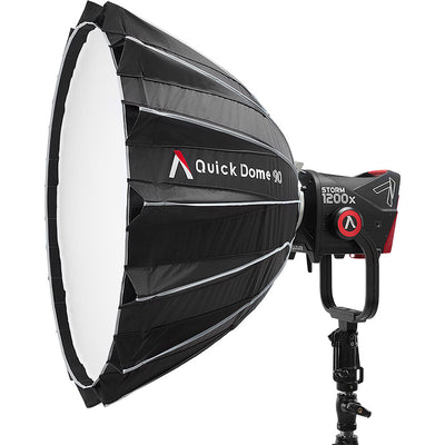 Aputure Quick Dome 90 Bowens softbox with 16-rod quick-release frame and grid