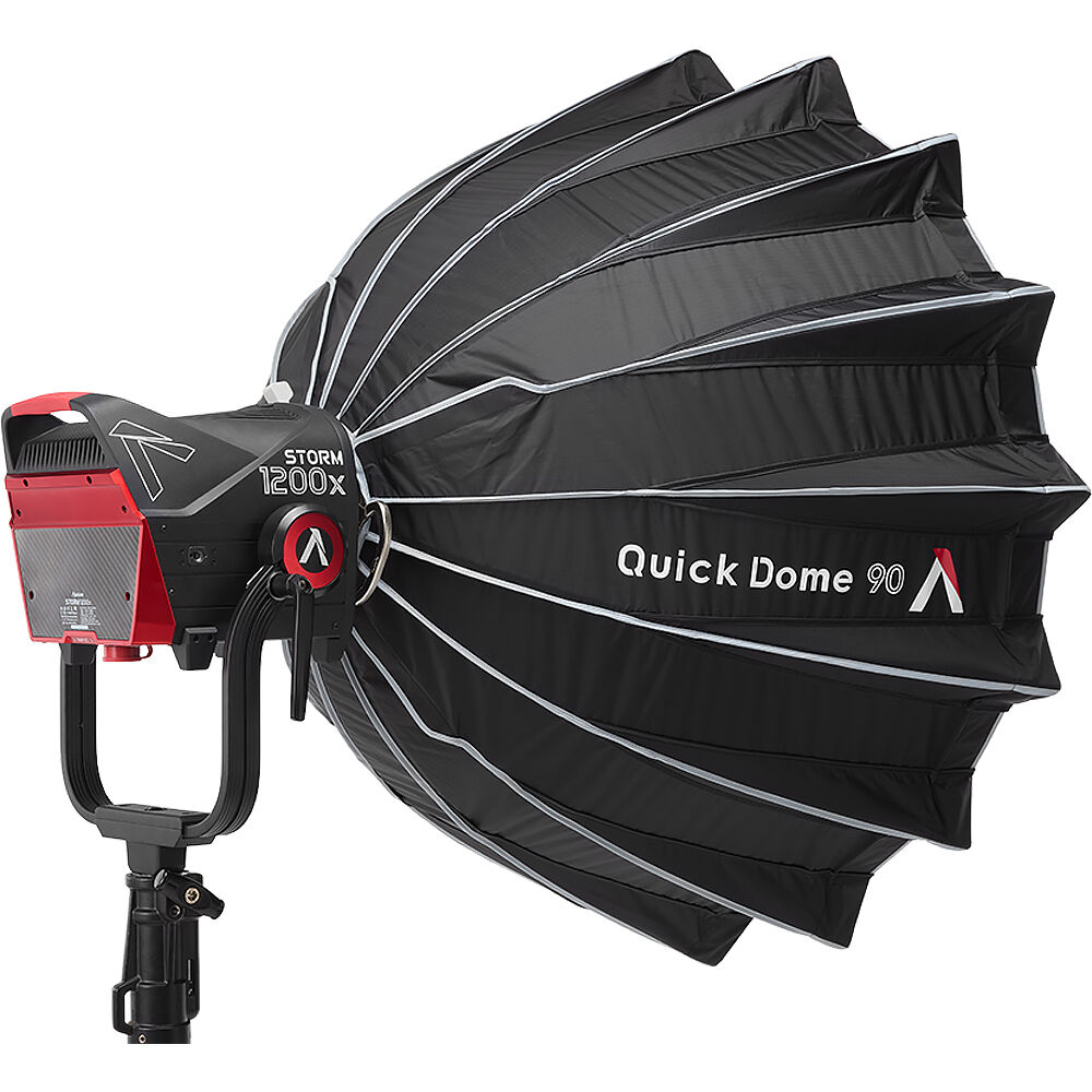 Aputure Quick Dome 90 Bowens softbox with 16-rod quick-release frame and grid